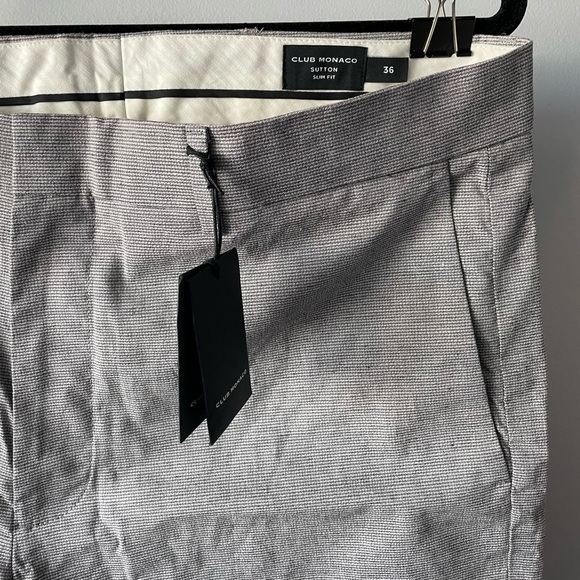 NWT Club Monaco Sutton Houndstooth Men's Dress Pant - Picture 5 of 6